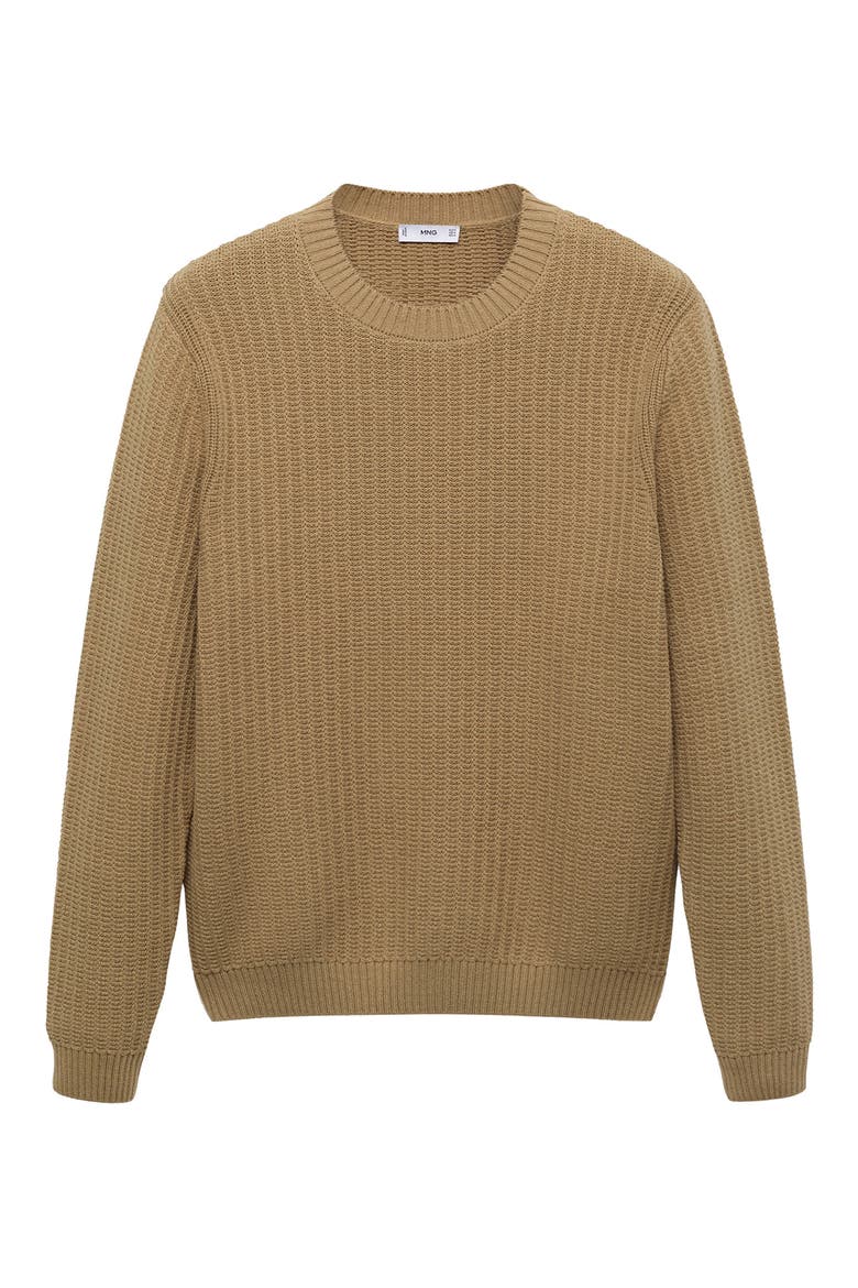 Crewneck Sweater, Alternate, color, BEIGE