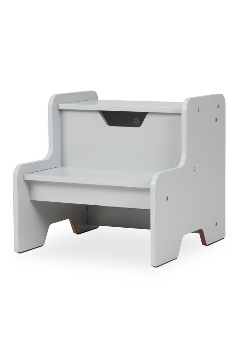 Wooden Step Stool, Main, color, GREY
