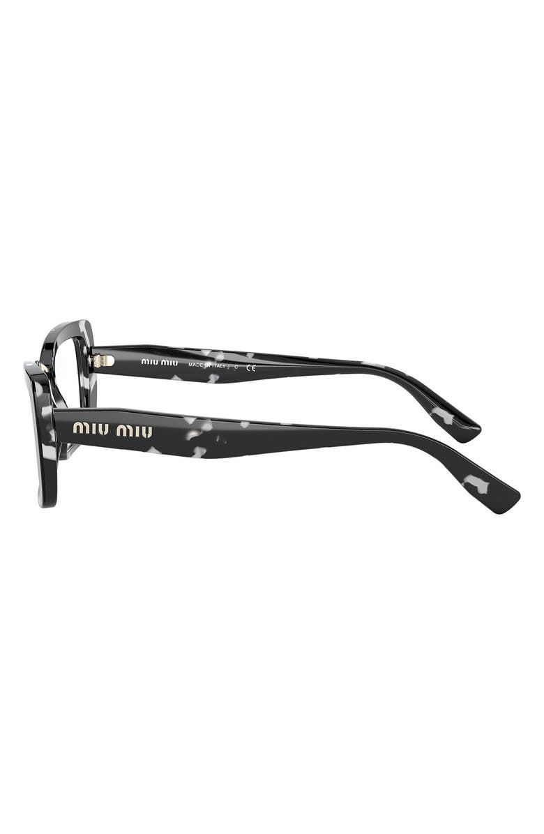 Miu Miu 52mm Rectangular Optical Glasses, Alternate, color,