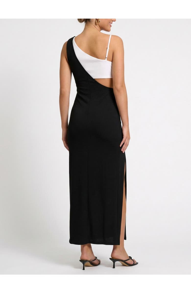 RACHEL Rachel Roy Phoenix One Shoulder Maxi Gown, Alternate, color, Black Eggshell