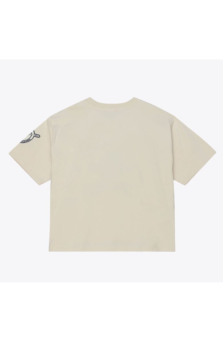 Mitchell & Ness Women's Mitchell & Ness  Cream San Diego Padres Cooperstown Yacht Rock Boxy Cropped T-Shirt, Alternate, color, Cream