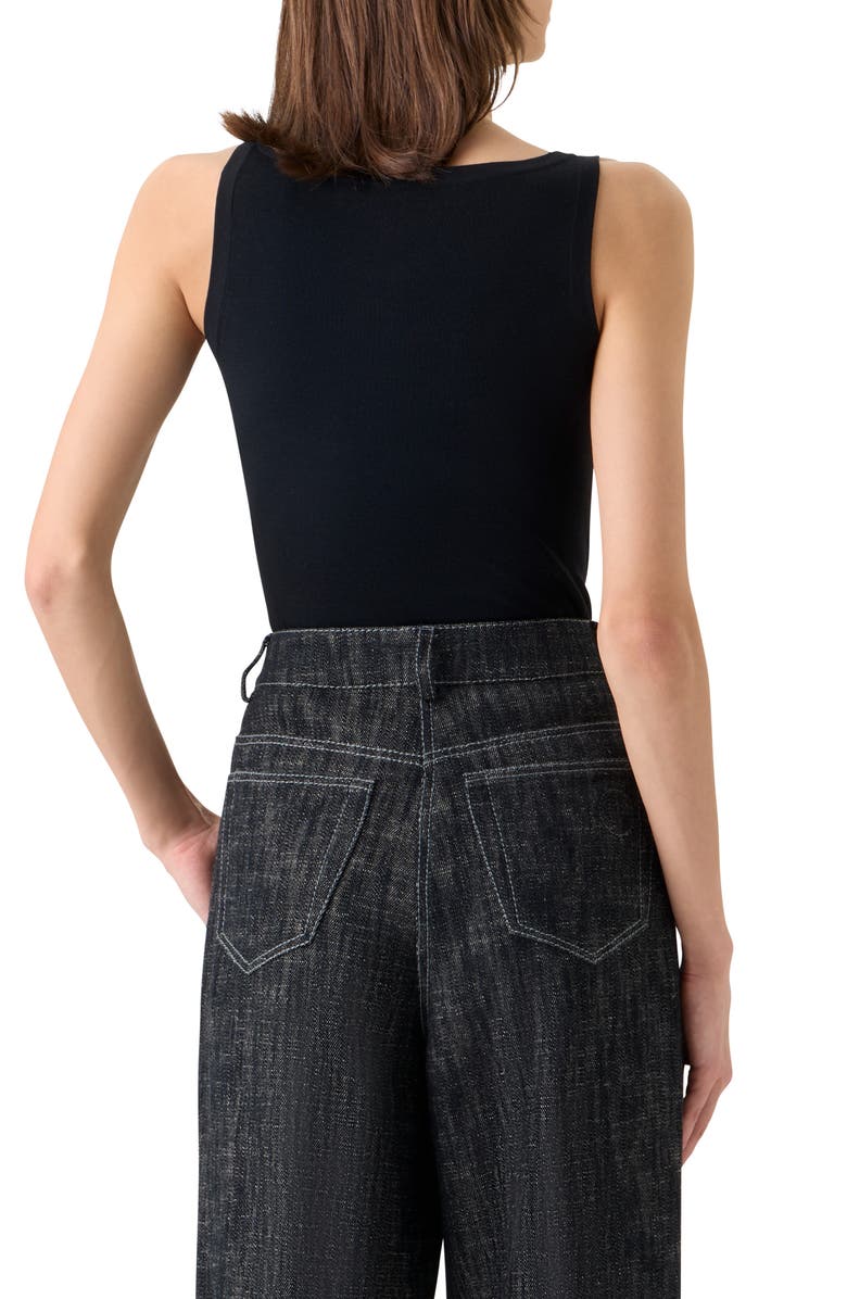 Akris punto Wool Tank, Alternate, color, Black