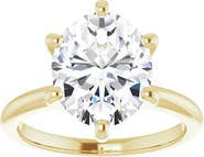 Bliss Diamond 3 Ct Oval Moissanite Solitaire Engagement Ring 14k Gold