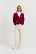 Chinti & Parker Wool-Cashmere Snoopy Pocket Cardigan