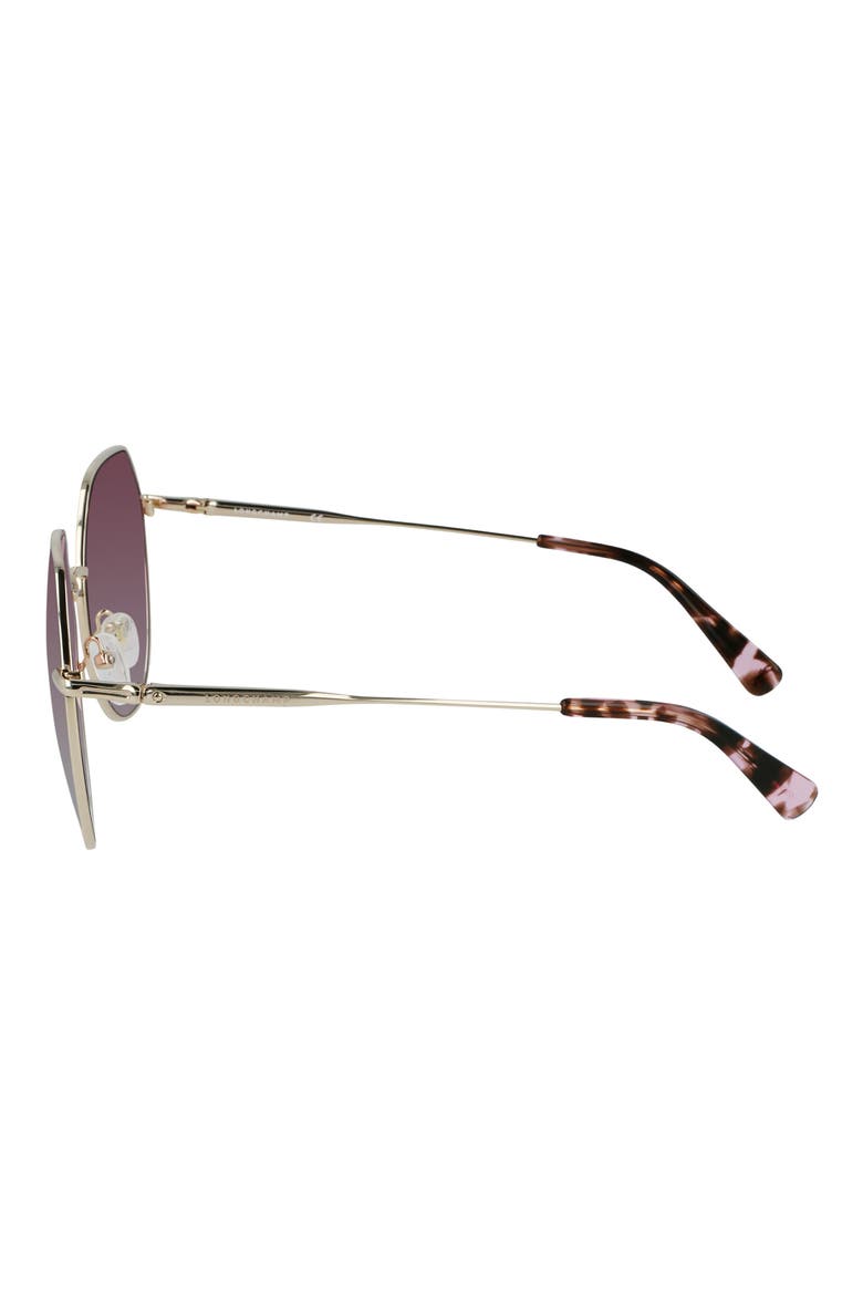Roseau 60mm Gradient Round Sunglasses, Alternate, color, GOLD / ROSE