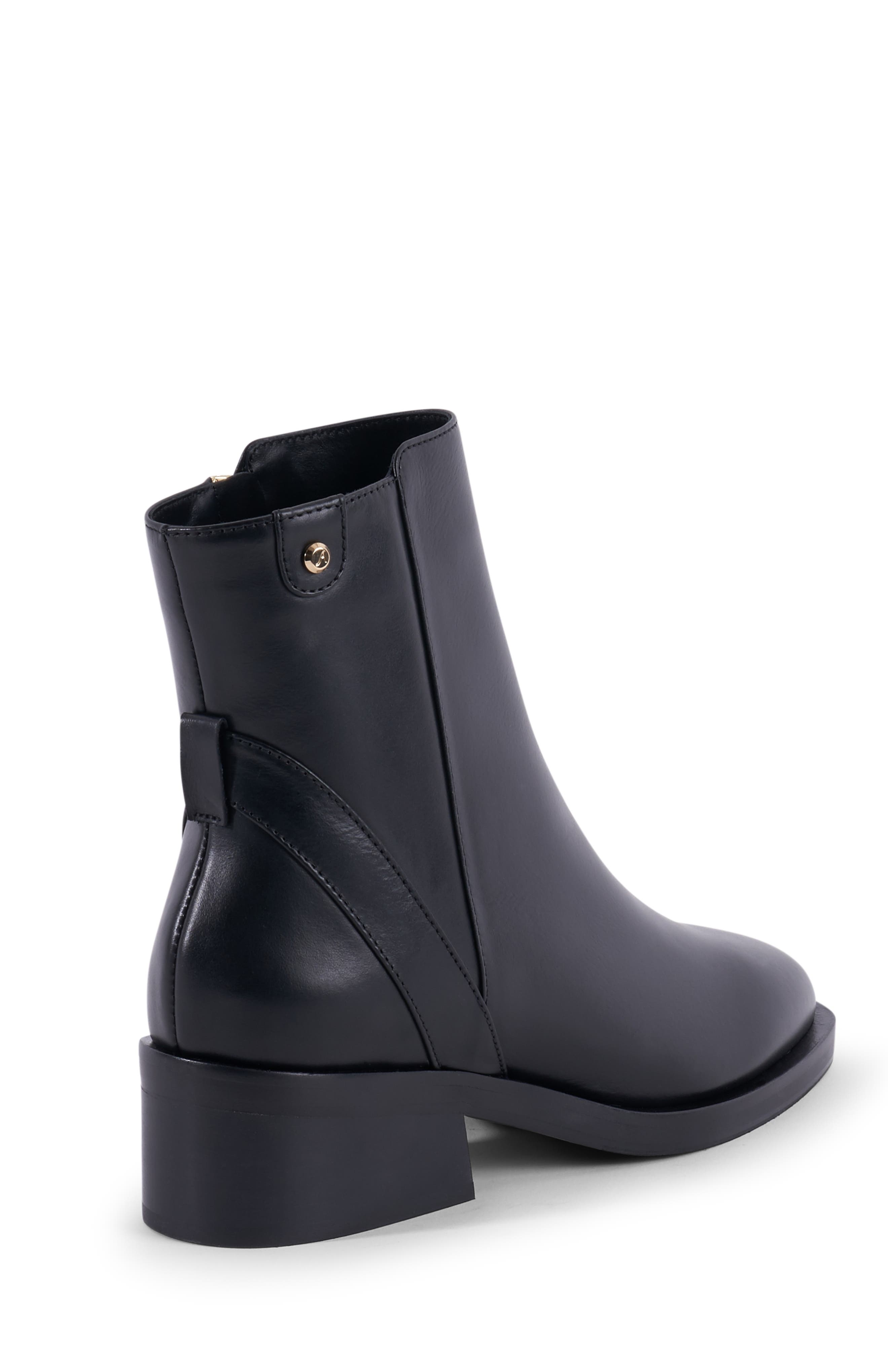 Stinaa.J Charlotte Orthopedic Leather Booties, Alternate, color, Black Leather