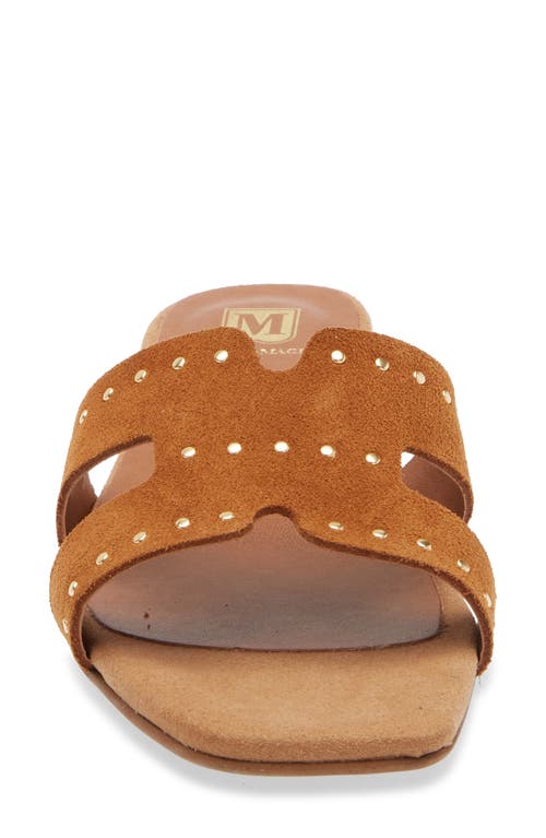 Bruno Magli Finale Slide Sandal In Cognac Suede