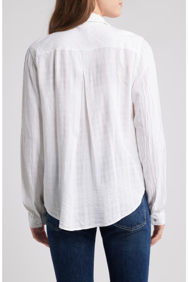 Long Sleeve Button-Up Shirt, Alternate, color, WHITE