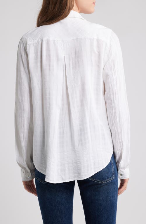 Cloth & Stone Long Sleeve Button-up Shirt In White