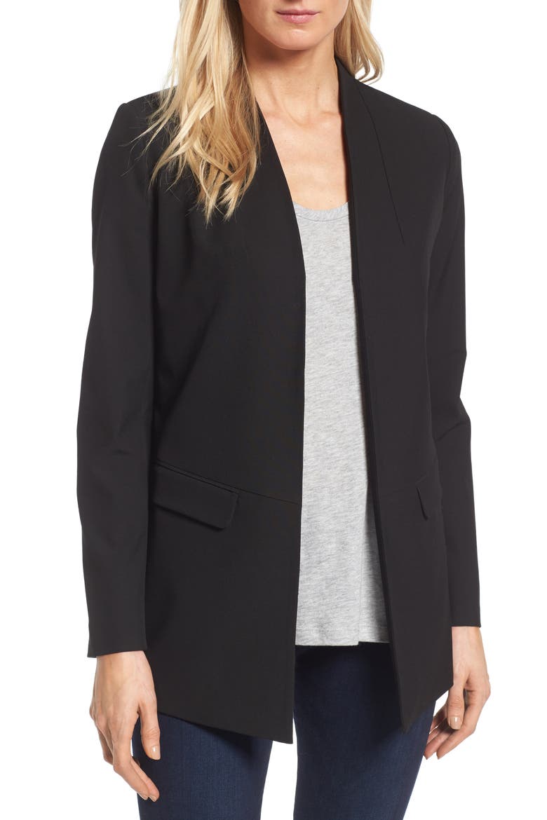 No-Closure Blazer, Main, color, BLACK