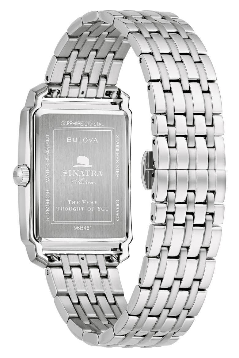 Bracelet Watch, 39mm x 39mm, Alternate, color, SILVER-TONE