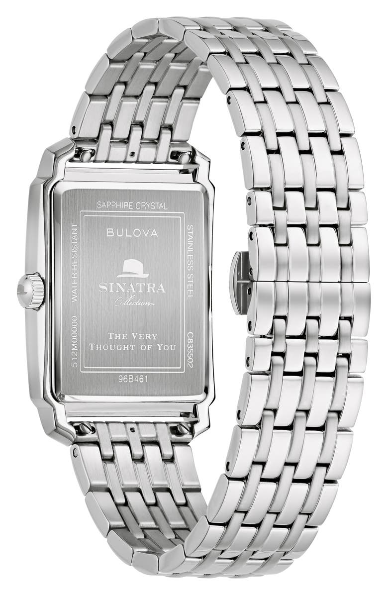 BULOVA Bracelet Watch, 39mm x 39mm, Alternate, color, Silver-Tone