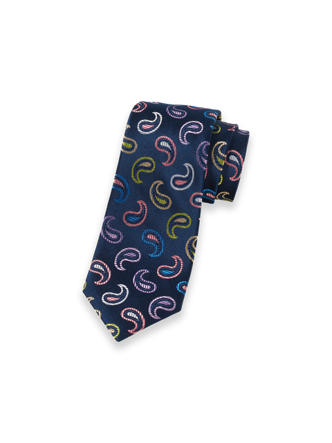 Patterned Woven Silk Tie