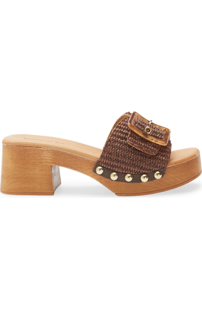 Chocolat Blu Lari Platform Sandal, Alternate, color, Brown Raffia