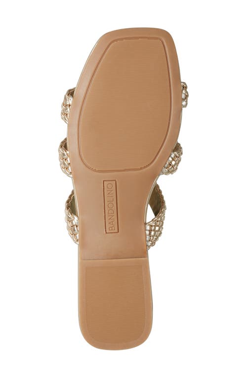 Shop Bandolino Summer Slide Sandal In Gold