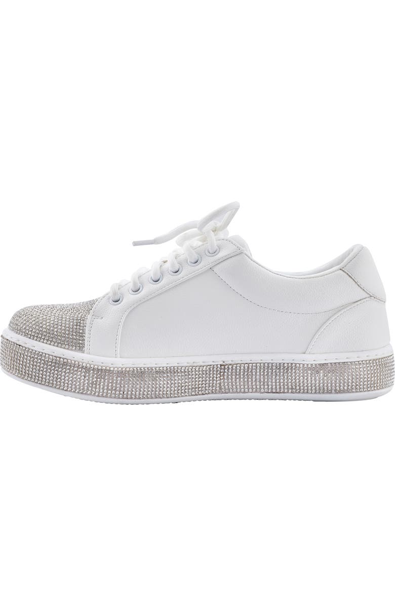 LADY COUTURE Legend Rhinestone Sneaker, Alternate, color, White