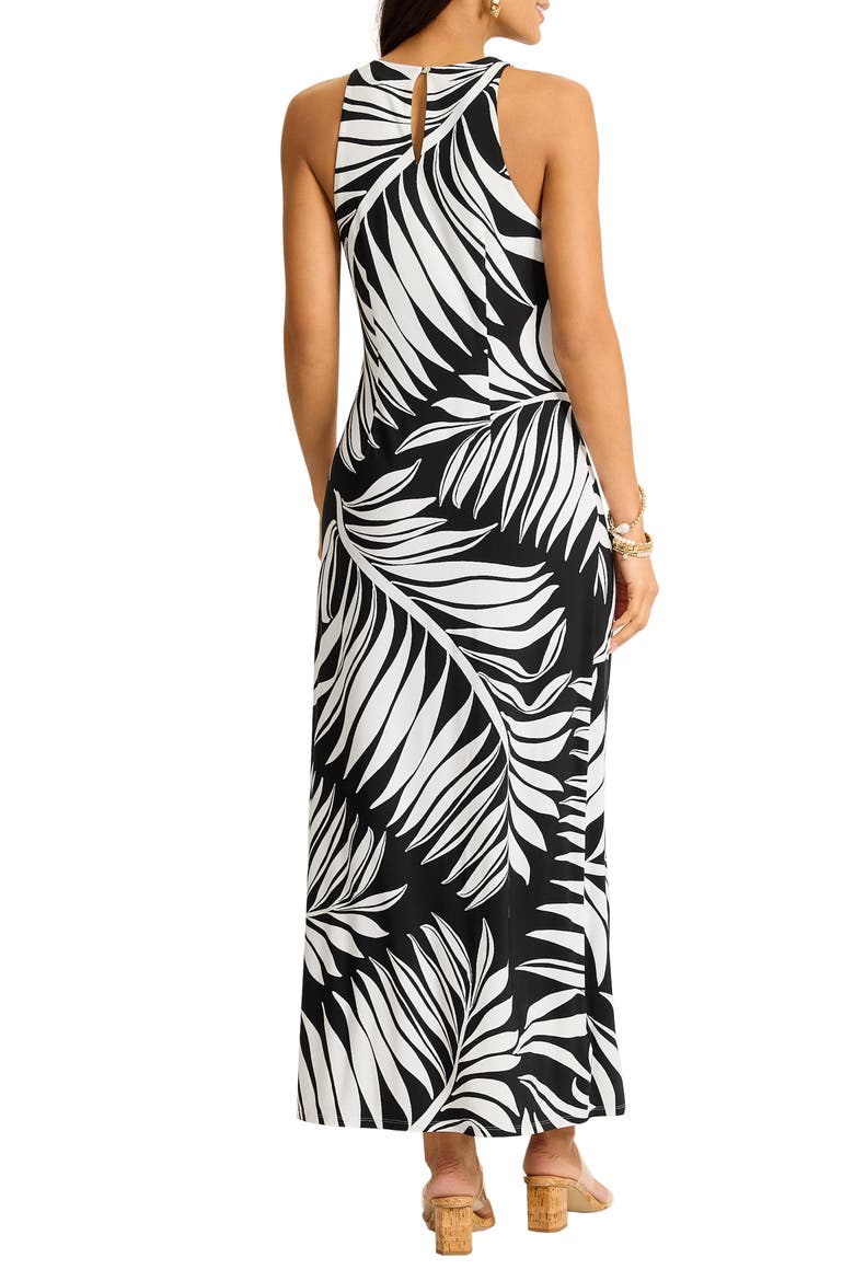 Carmela Botanical Print Maxi Dress, Alternate, color, BLACK