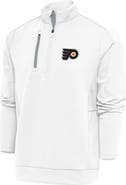 ANTIGUA Men's Antigua White Philadelphia Flyers Special Edition 2.0 Generation Quarter-Zip Pullover Top