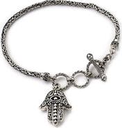 SAMUEL B. Sterling Silver Byzantine Hamsa Bracelet