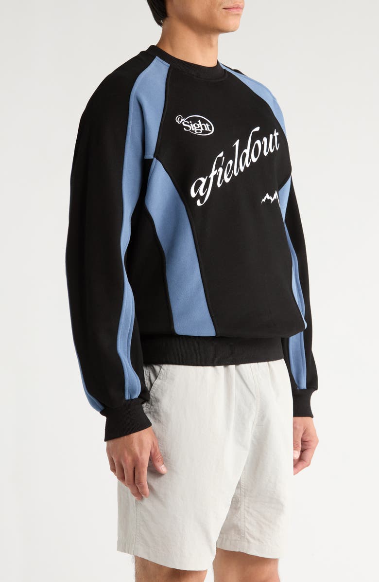 Afield Out Alpine Colorblock Crewneck Sweatshirt, Alternate, color, 