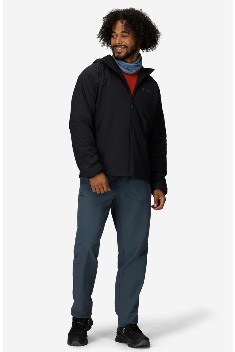 Novus LT Insulated Hooded Jacket, Alternate, color, BLACK