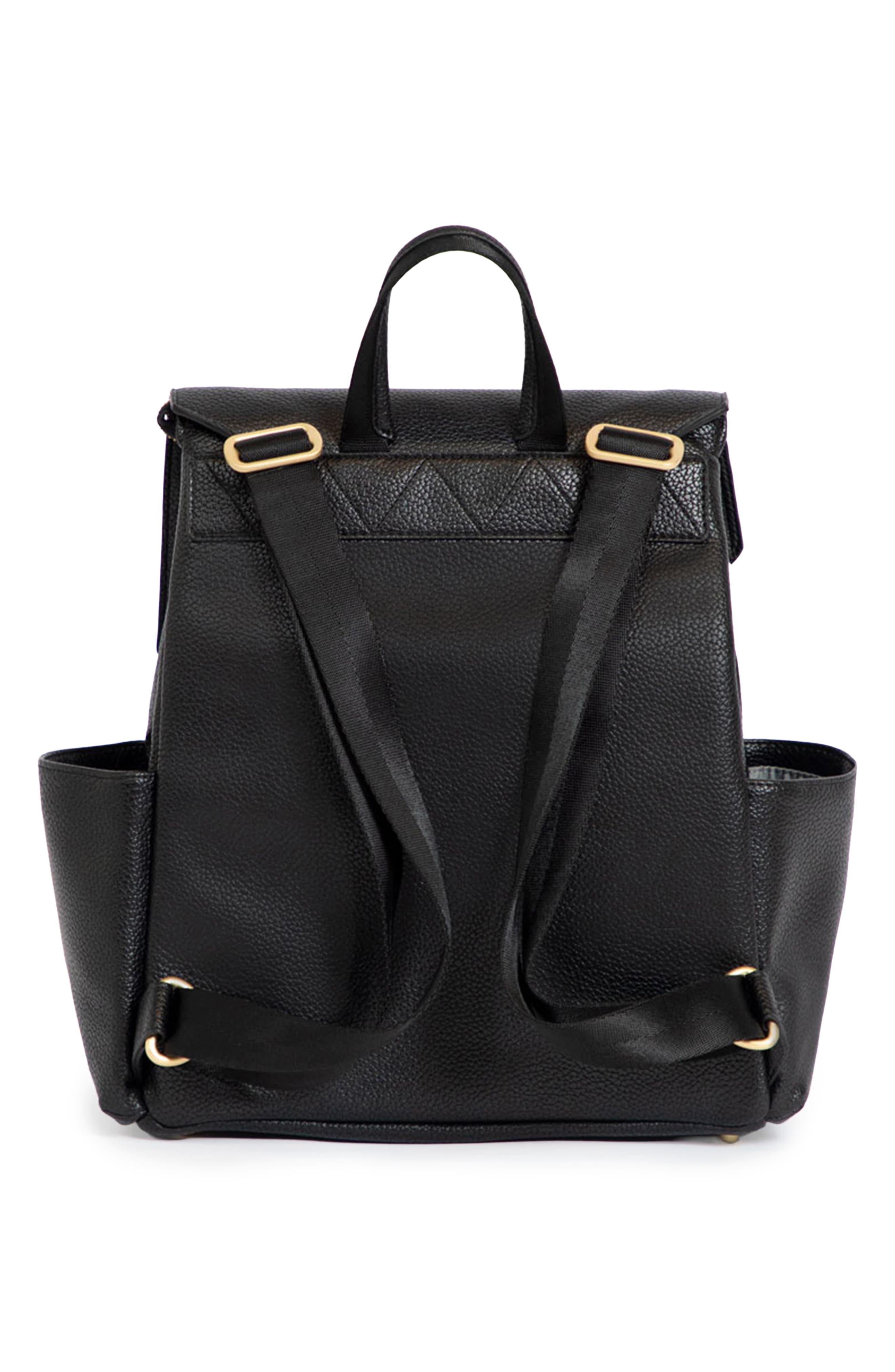 Freshly Picked Mini Classic Diaper Backpack, Alternate, color, Black