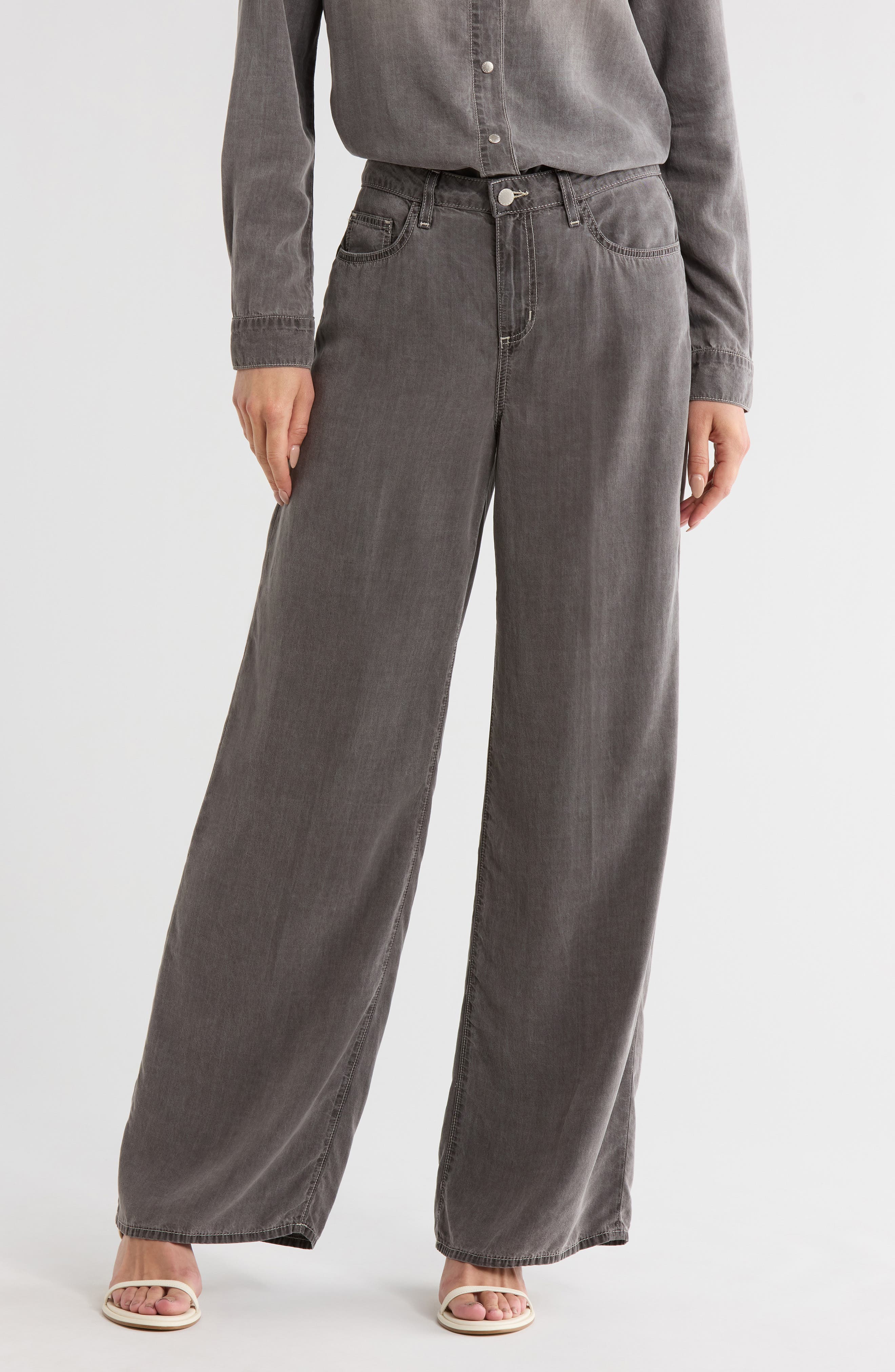 L'AGENCE Alicent High Waist Wide Leg Jeans