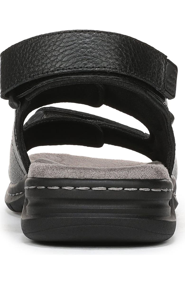 Dr. Scholl's Gavin Hook-and-Loop Sandal - Wide Width Available, Alternate, color, Black Leather