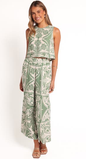Nevin Printed Wide Leg Pants