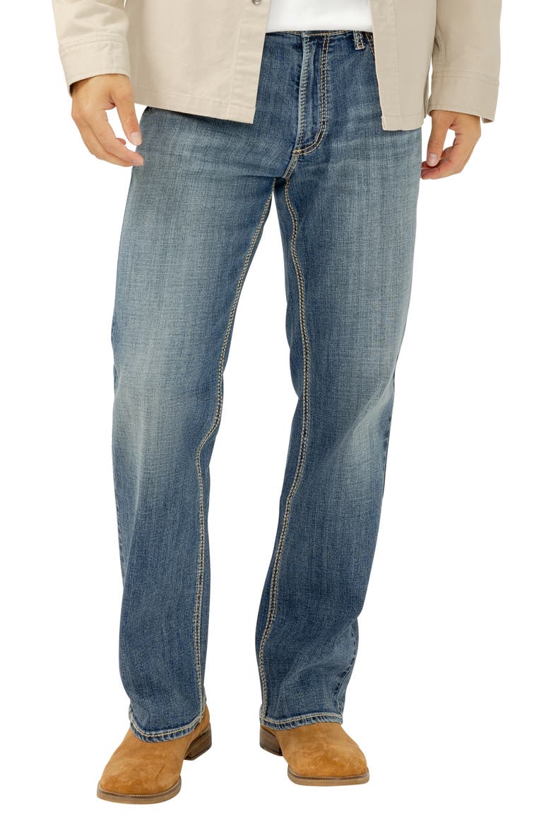 Zac Relaxed Fit Straight Leg Jeans, Main, color, NEW WAVE