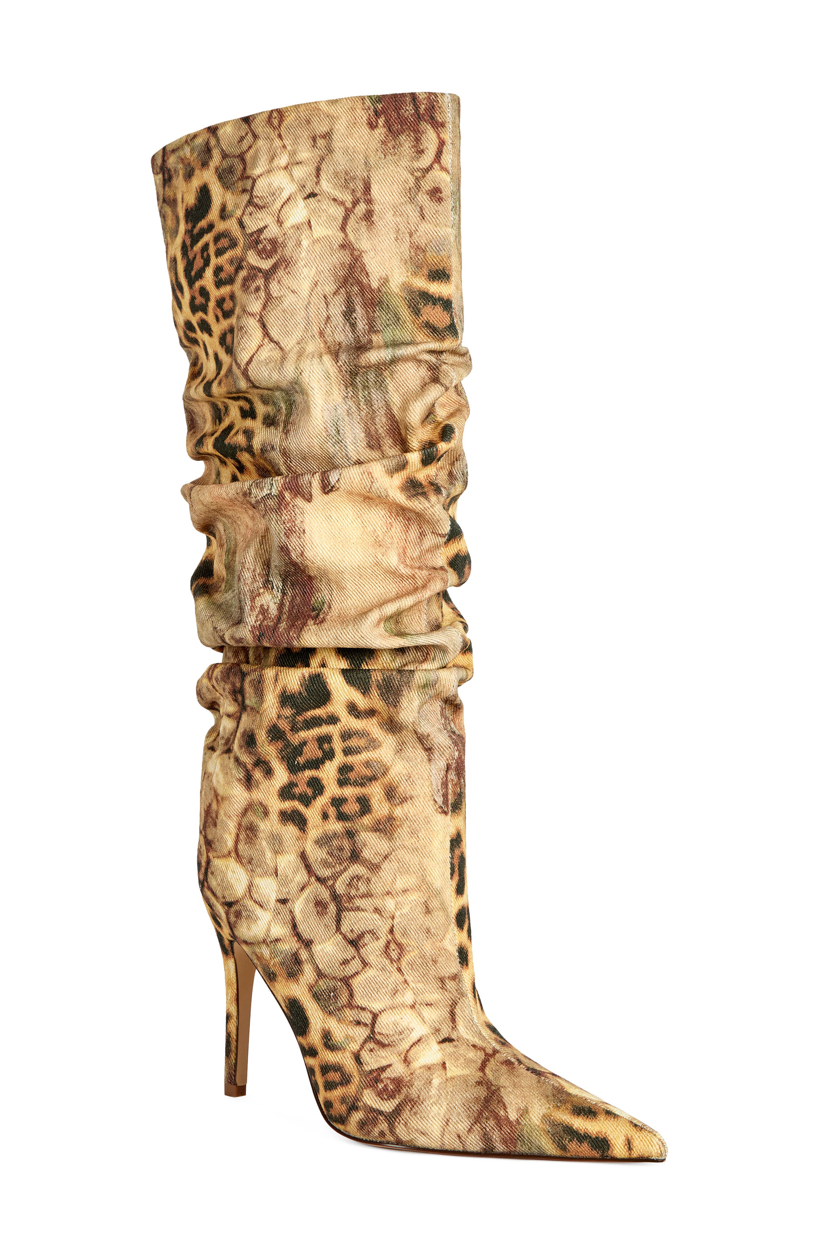 Sterre Leopard Print Knee High Boot, Main, color, BROWN MULTI