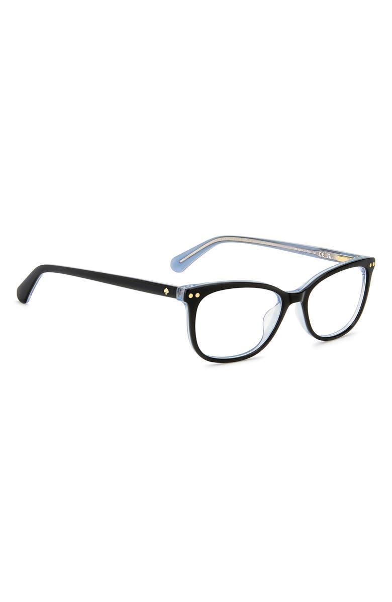 Kate Spade New York adria 52mm rectangular optical glasses, Alternate, color, 