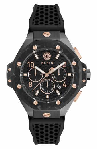 Chronograph Royal Quartz Silicone Strap Watch, 46mm