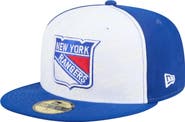 New Era Men's New Era White/Blue New York Rangers Repeat Two-Tone 59FIFTY Fitted Hat