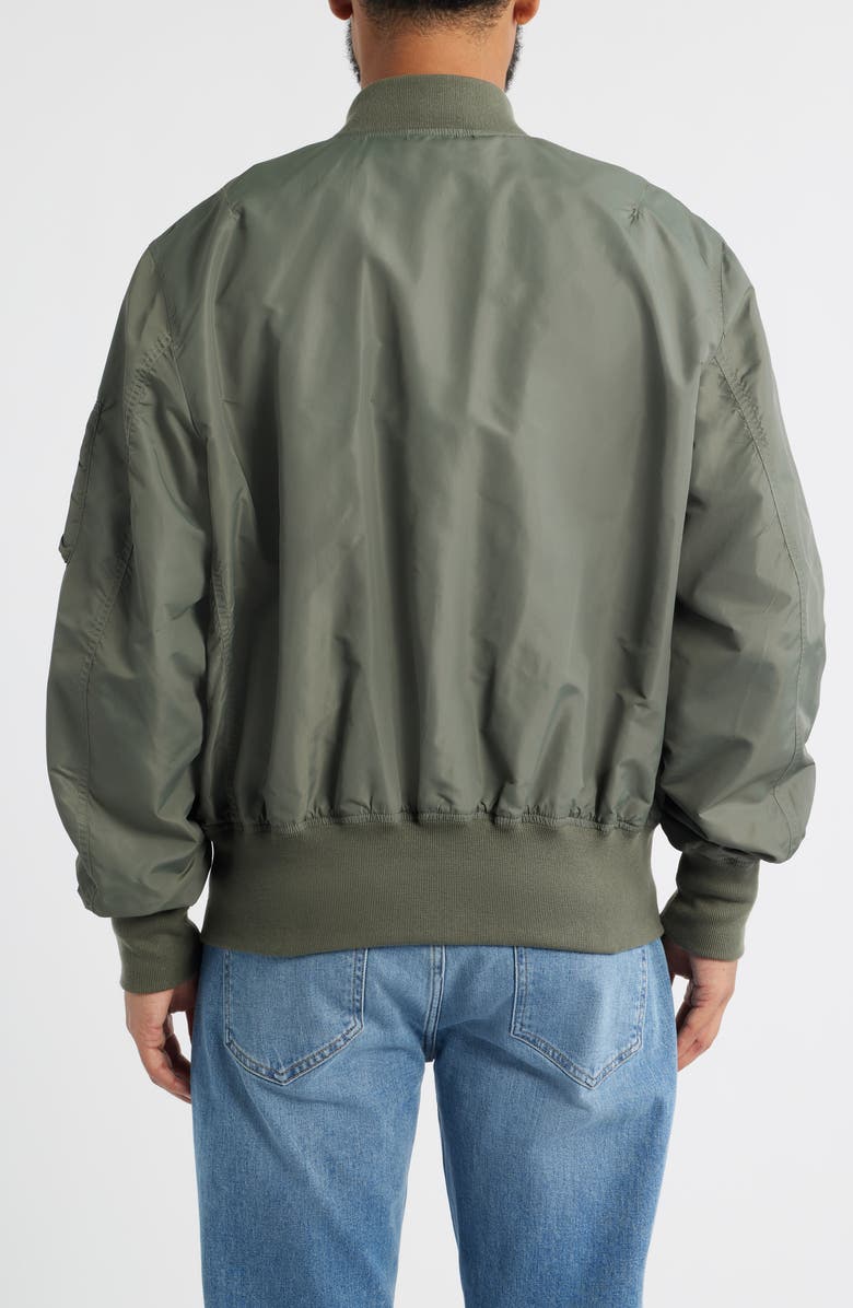 Alpha Industries L-2B Hunter Water Resistant Bomber Jacket, Alternate, color, Field Gray