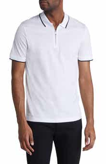 BOSS Polston Tipped Zip Polo