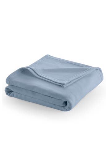 Martex Supersoft Fleece Throw Blanket In Blue