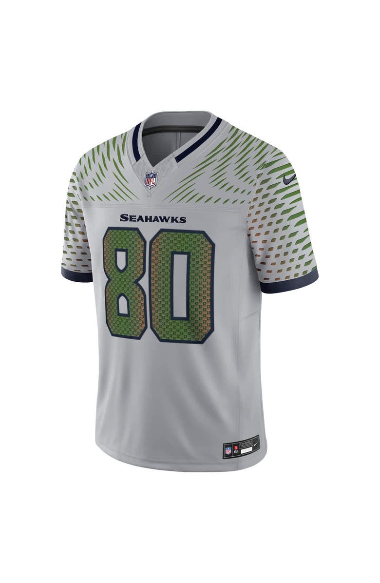 Nike Men's Nike Steve Largent Wolf Gray Seattle Seahawks 2025 Rivalries Collection Retired Player Limited Jersey, Alternate, color, Gray
