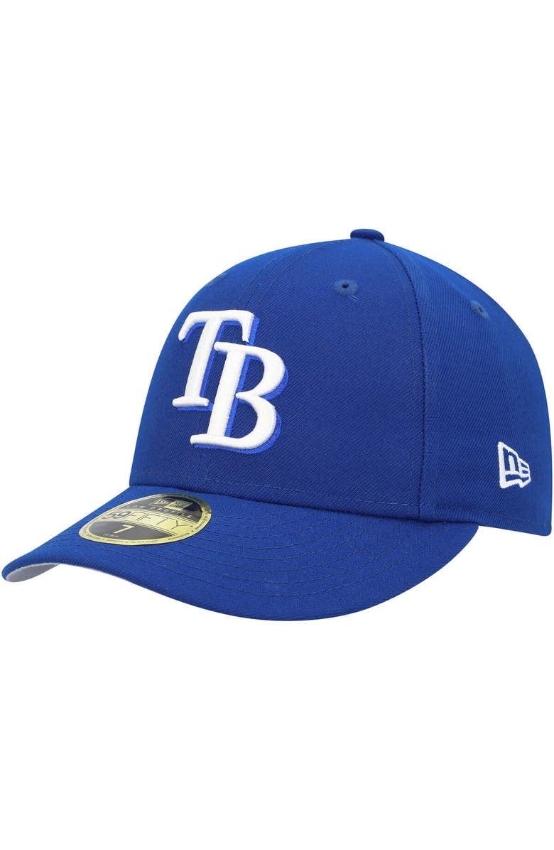 New Era Men's New Era  Royal Tampa Bay Rays White Logo Low Profile 59FIFTY Fitted Hat, Main, color, Royal