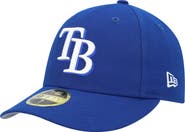 New Era Men's New Era Royal Tampa Bay Rays White Logo Low Profile 59FIFTY Fitted Hat