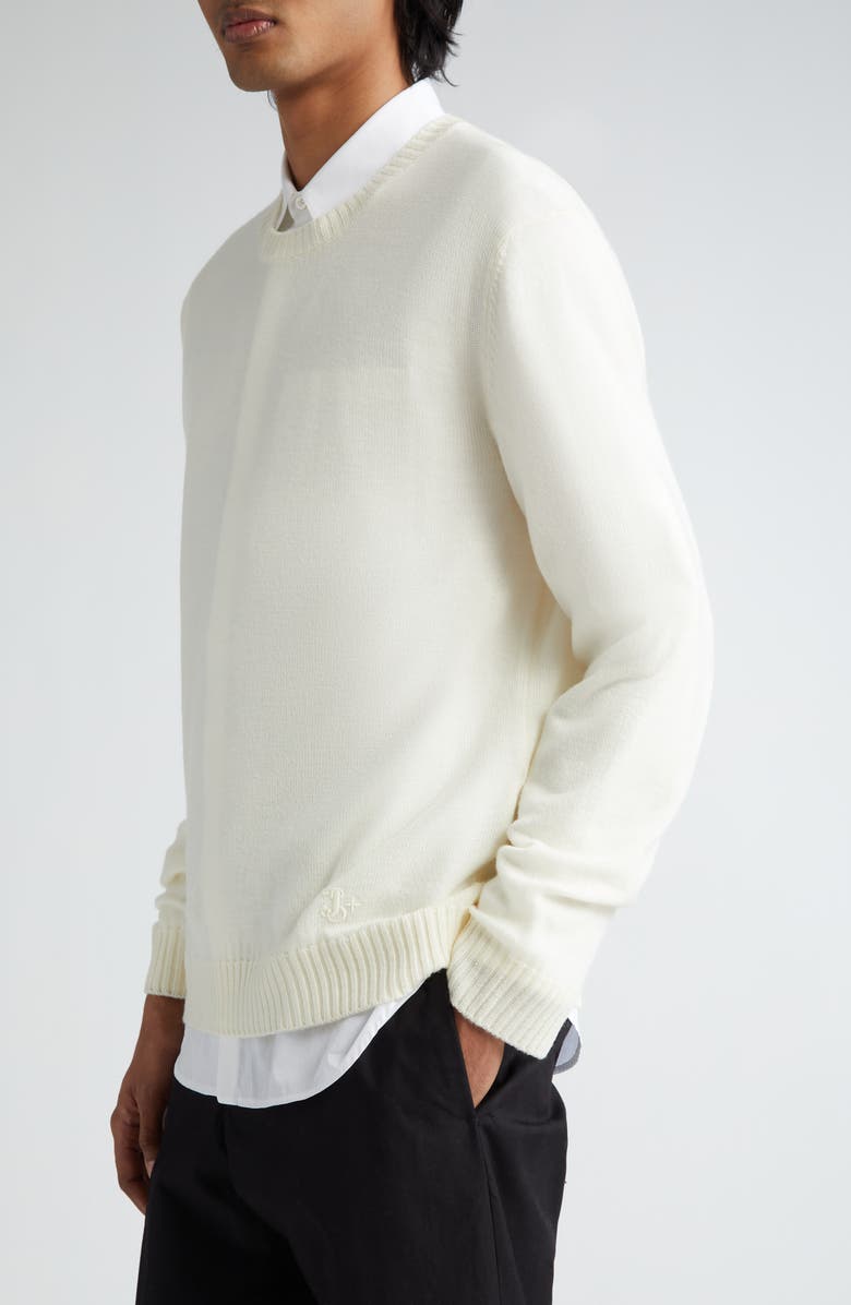 Jil Sander Wool Crewneck Sweater, Alternate, color,