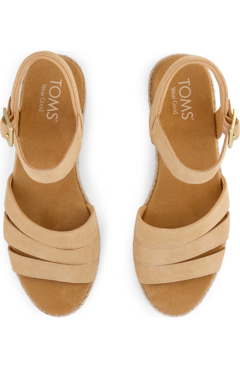 TOMS Julia Wedge Sandal, Alternate, color,