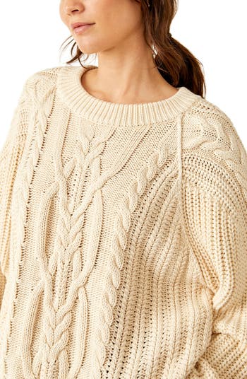 Frankie Cable Cotton Sweater