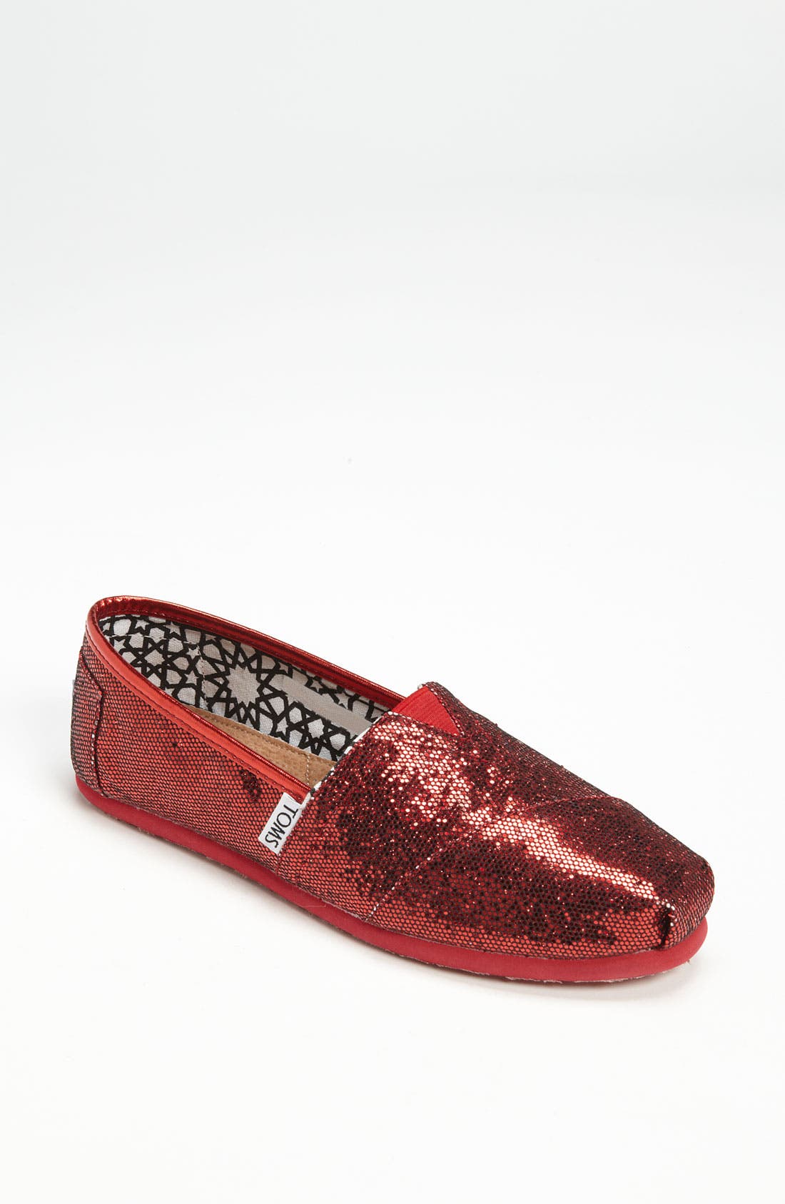 'Classic - Glitter' Slip-On, Main, color, RED