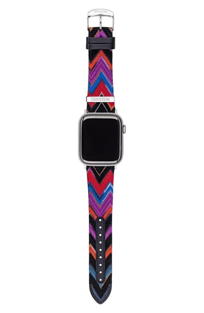 Missoni Multicolor Authentic Zigzag Textile Apple Watch<sup>®</sup> Watchband, 22mm/24mm, Alternate, color,