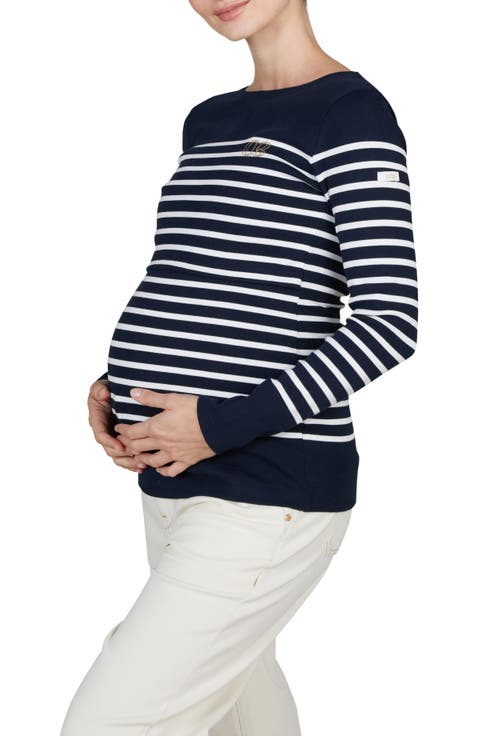 Benodet Maternity and nursing sailor shirt