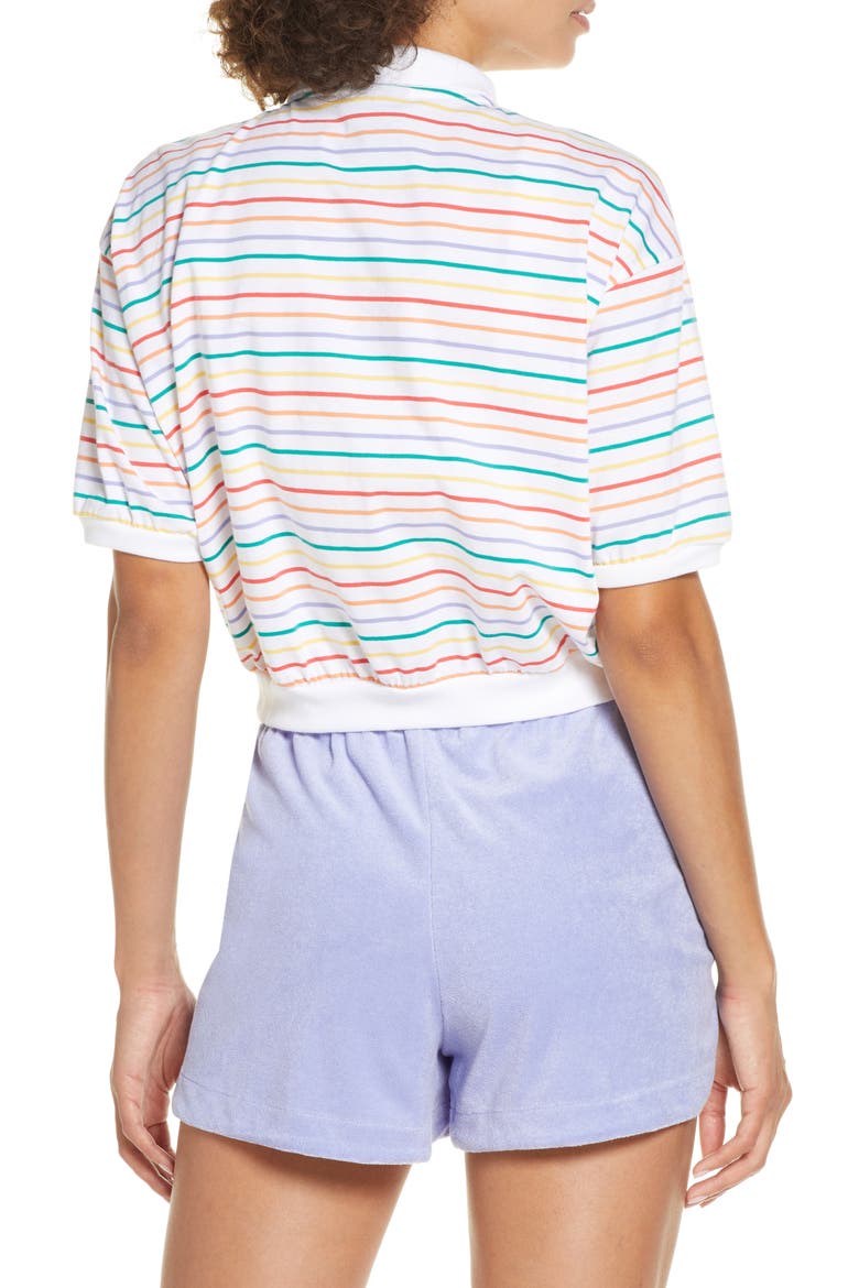 Sportswear Retro Stripe Polo, Alternate, color, WHITE