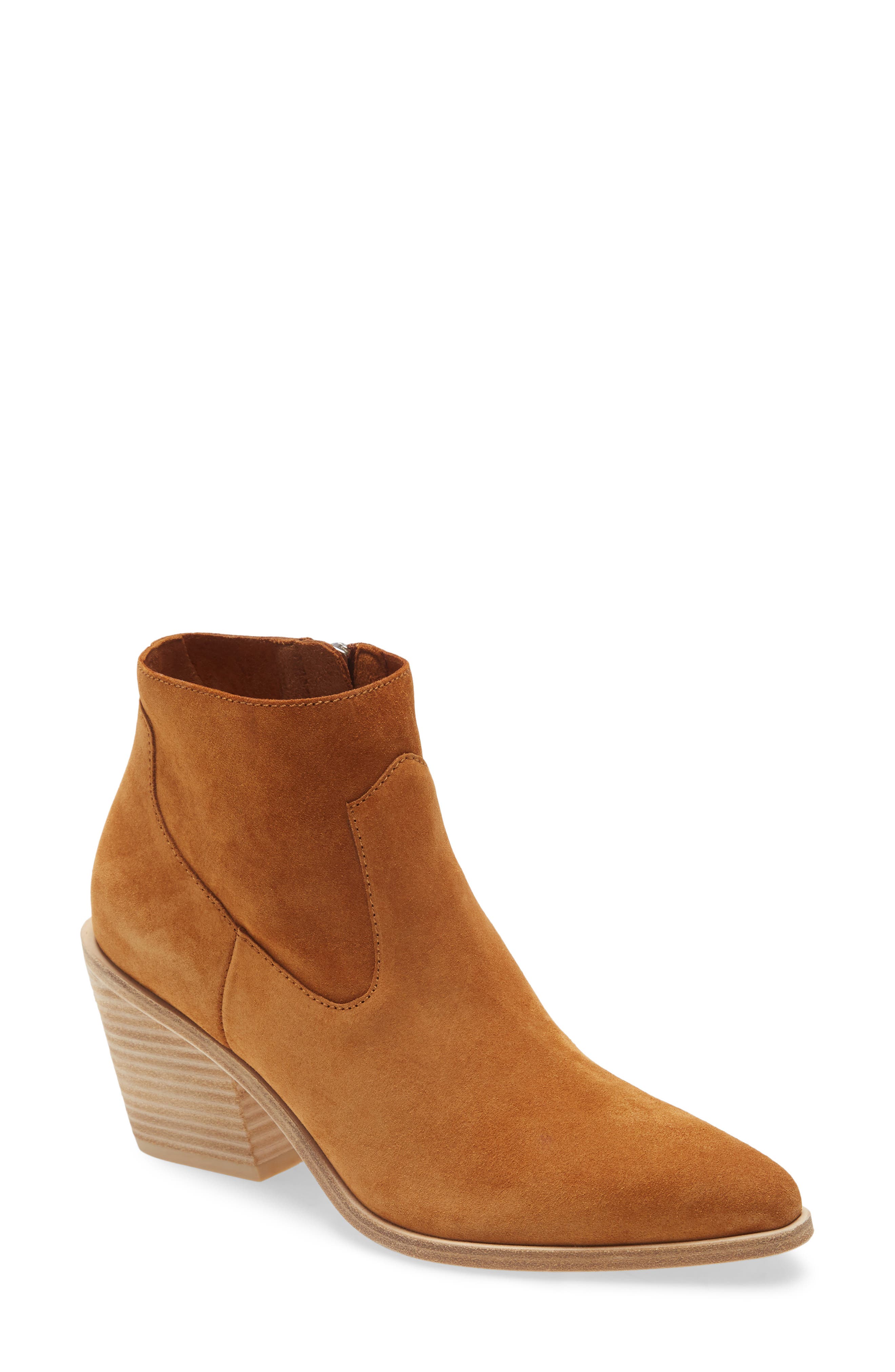 Razor Western Bootie, Main, color, TOBACCO SUEDE