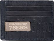 LUSSO Navy Philadelphia 76ers Sanford Front Pocket Wallet with Money Clip