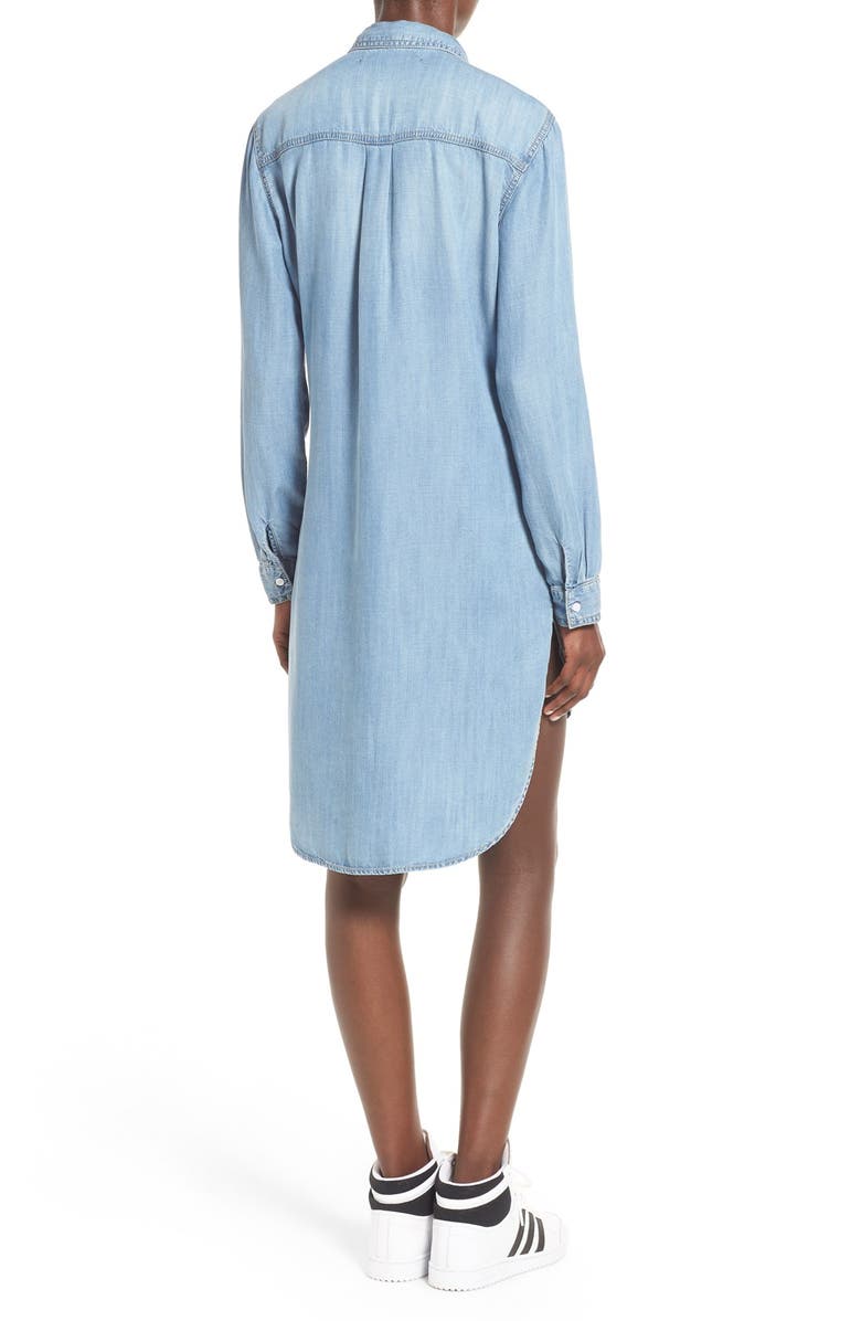 Sneak Peek Chambray Shirtdress, Alternate, color, 
